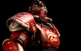 Personalized Exhibit Chibi Collection Fallout - T-51 Nuka Cola Power Armor 1/6 Scale Figure