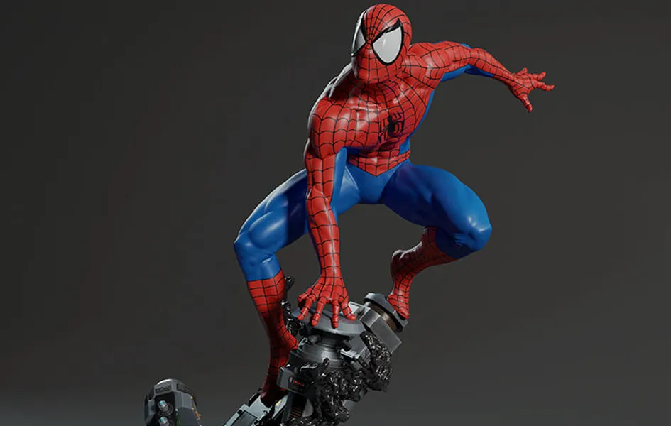 Multiple Accessories Marvel Hero Amazing Spider-Man 1/10 Scale Statue