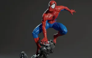 Multiple Accessories Marvel Hero Amazing Spider-Man 1/10 Scale Statue