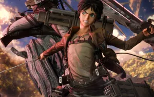 Video Capture Attack On Titan - Eren, Mikasa, and Armin (DX Bonus Version) 1/4 Scale Statue