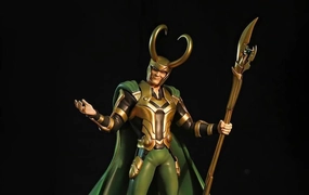 Press Worthy Action Goods Avengers Assemble LOKI 1/6 Scale Statue  by HMO & XM STUDIOS