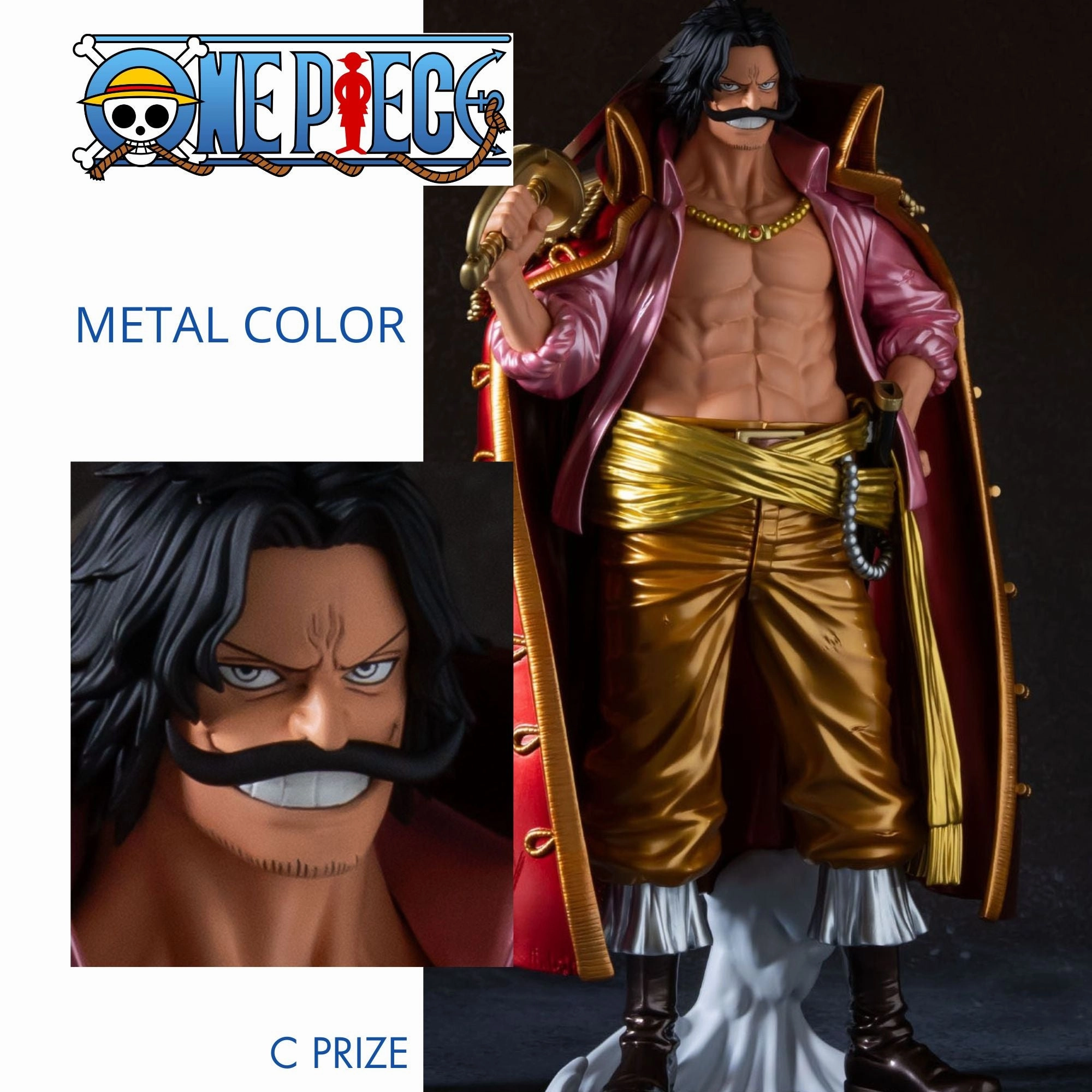 Movie Character Designer Model Banpresto Kuji Premium One Piece Vol.3 - C Prize Gol D. Roger Metal Color Ver.