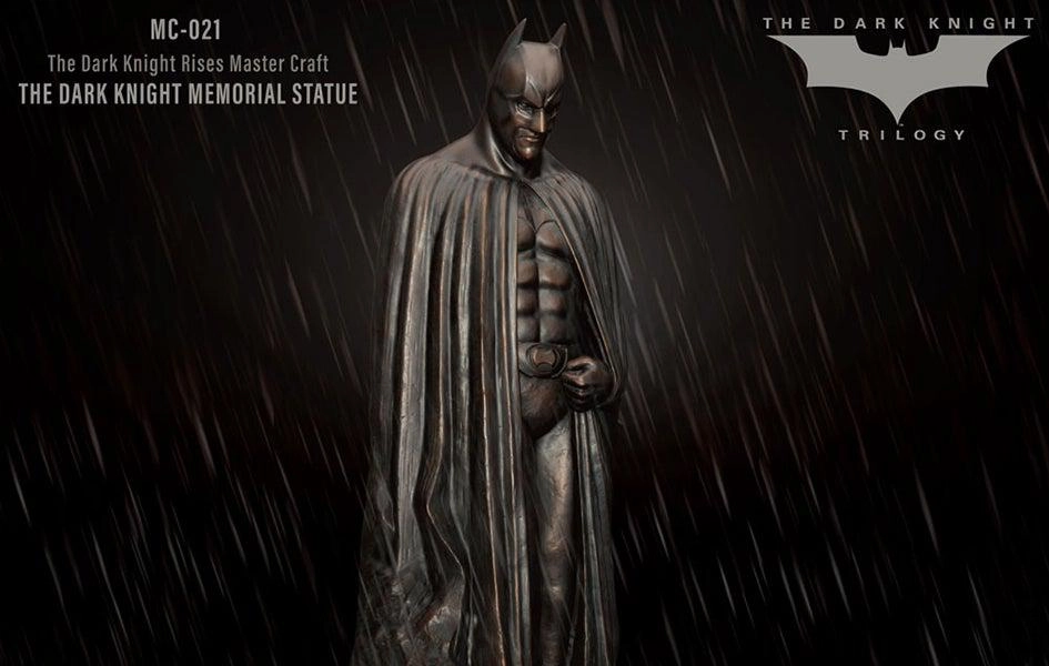 Batman: The Dark Knight Memorial Statue Desk Decor Custom Paint