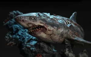Zombie Shark 1/10 Scale Statue Art Book Coming Soon