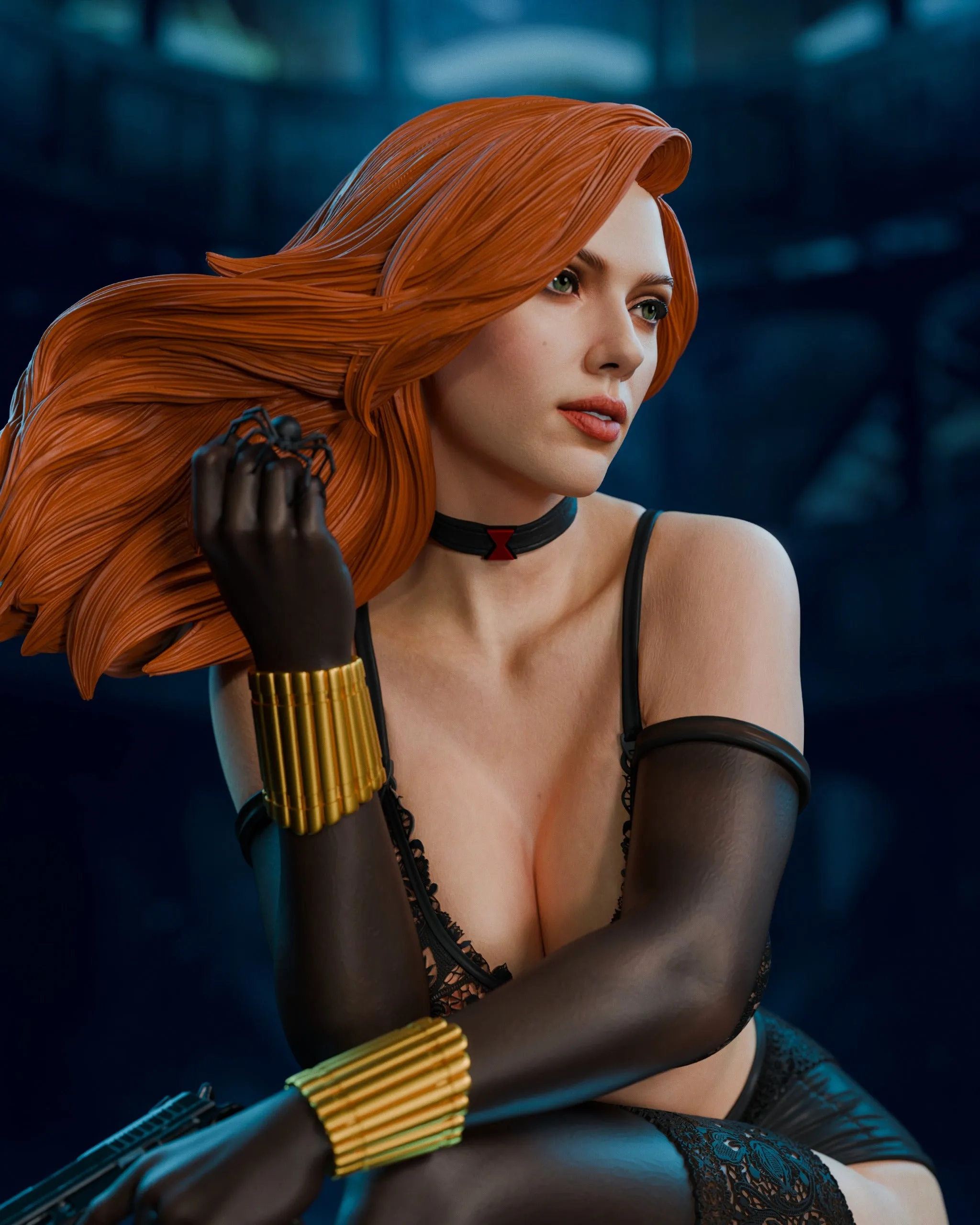 Post-Credits Scene Resource Management Black Widow (Regular) Statue by Cincronize Labs
