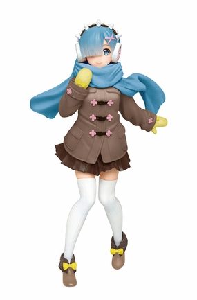 Re:Zero Precious Figure - Rem ~Winter Coat ver.~Renewal~ Prize Figure Balcony Decoration Movie Product