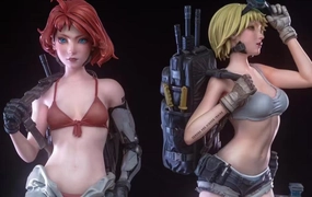 Border Hunter Rita and Anna 1/6 Scale Statue Set Fantasy Merchandise Static Figure