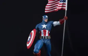 Captain America 1/4 Scale Statue WITH COIN Shared Screen