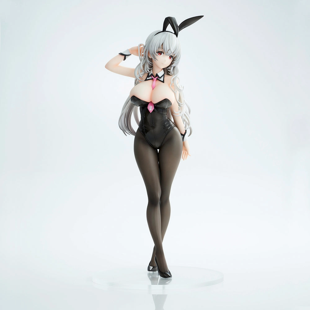 Io Haori Illustration White Haired Bunny Complete Figure Wall Mounted