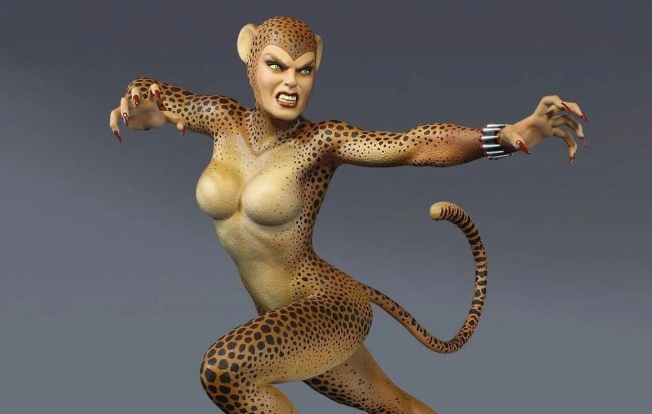 Folk Art Cheetah REGULAR Super Powers Maquette