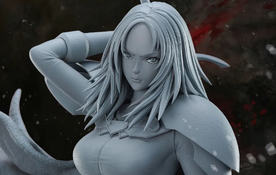 Claymore - Miria 1/4 Scale Statue Assist Mode Resource Gathering