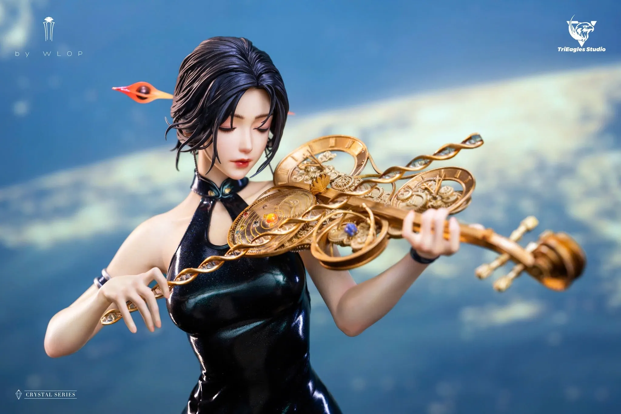 Developer's Intent Action Packed Cloud Worm Series - Starfall 1/4 Scale Statue Black Regular Version