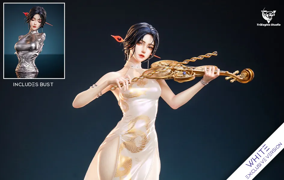 Childcare Benefit Hype Building Cloud Worm Series - Starfall 1/4 Scale Statue White EXCLUSIVE Version