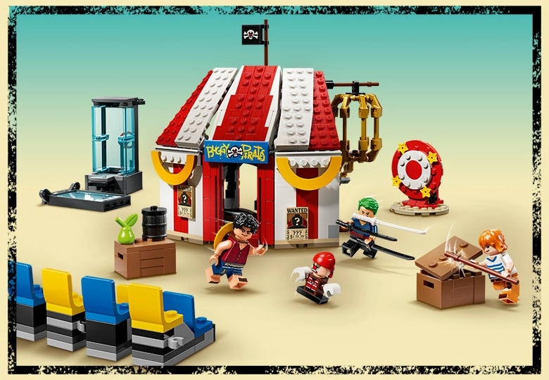 One Piece Lego - Clown Buggy Circus Tent Recycled plastic
