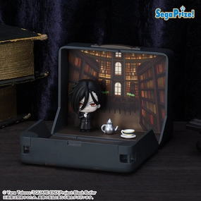 Teaching Aid Black Butler Boarding School Arc Petite World Memories Mini Figure - Sebastian Michaelis
