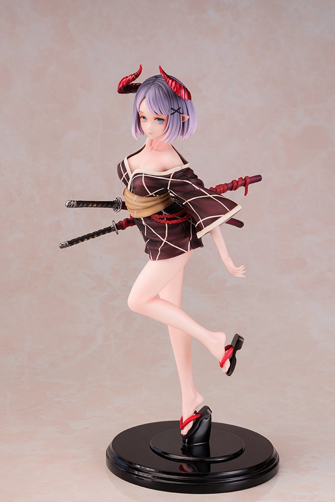 Native Art Vinyl Display Tsuno Musume Illustration by Shal.E 1/5 Scale Figure