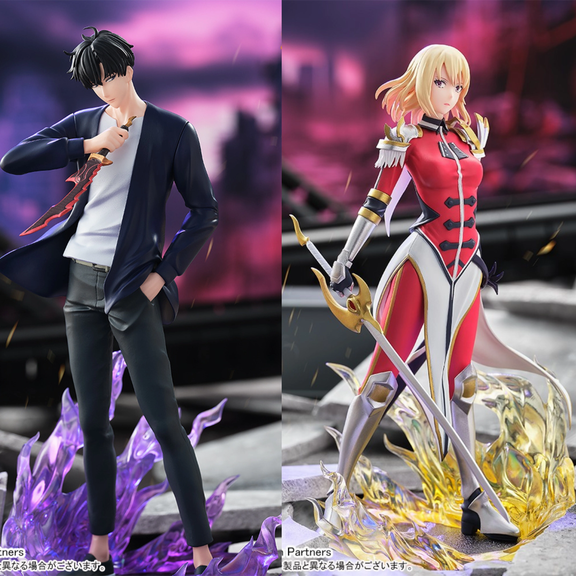 Solo Leveling Xross Link - Sung Jinwoo & Cha Hae-In Special Set [Pre-Order Mar 2026] Hallway Display Gaming Sculpture