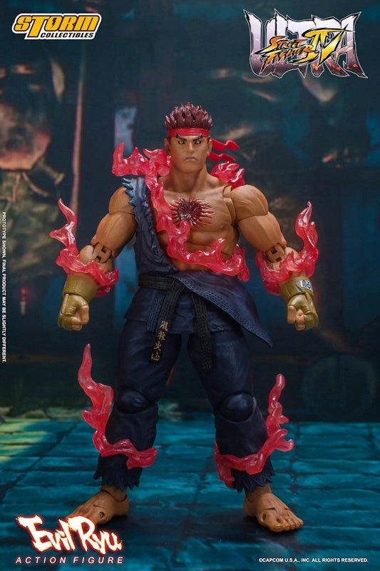 Evil Ryu 1/12 Action Figure Painted Model