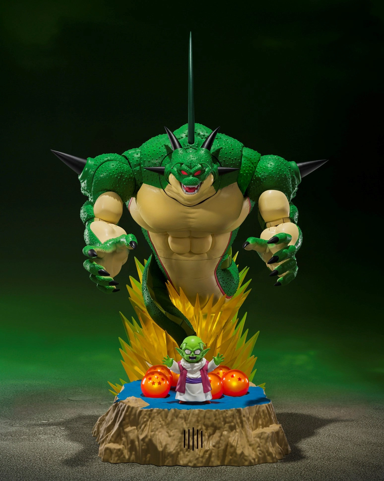 Hobby Figure Fall Decor S.H.Figaurts Porunga and Dende Luminous Dragon Ball Set -Come Forth, Genuine Shenron!!-