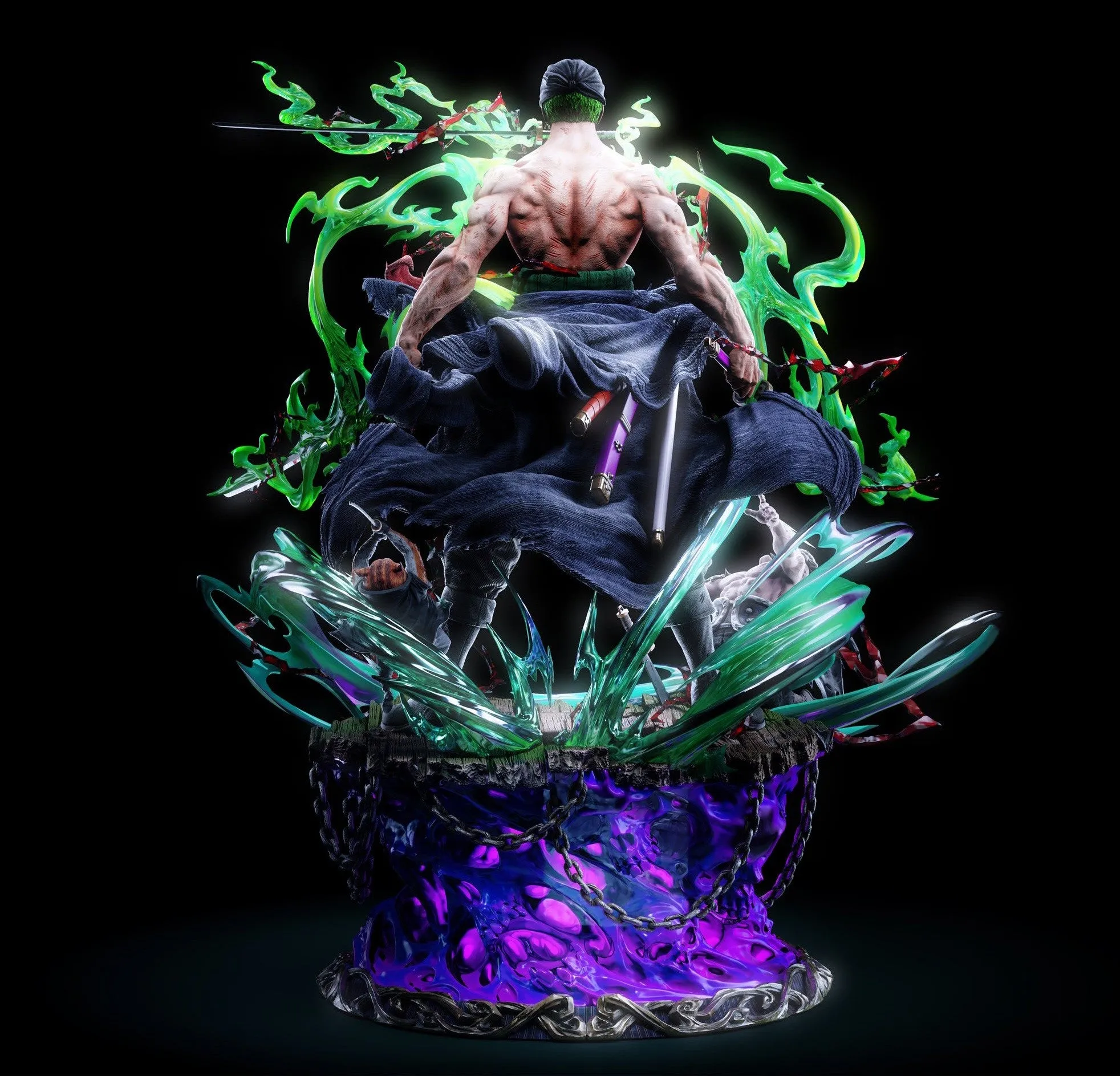 True Ending Historical Accuracy One Piece - Awakening Roronoa Zoro 1/4 Scale (Q ) Statue