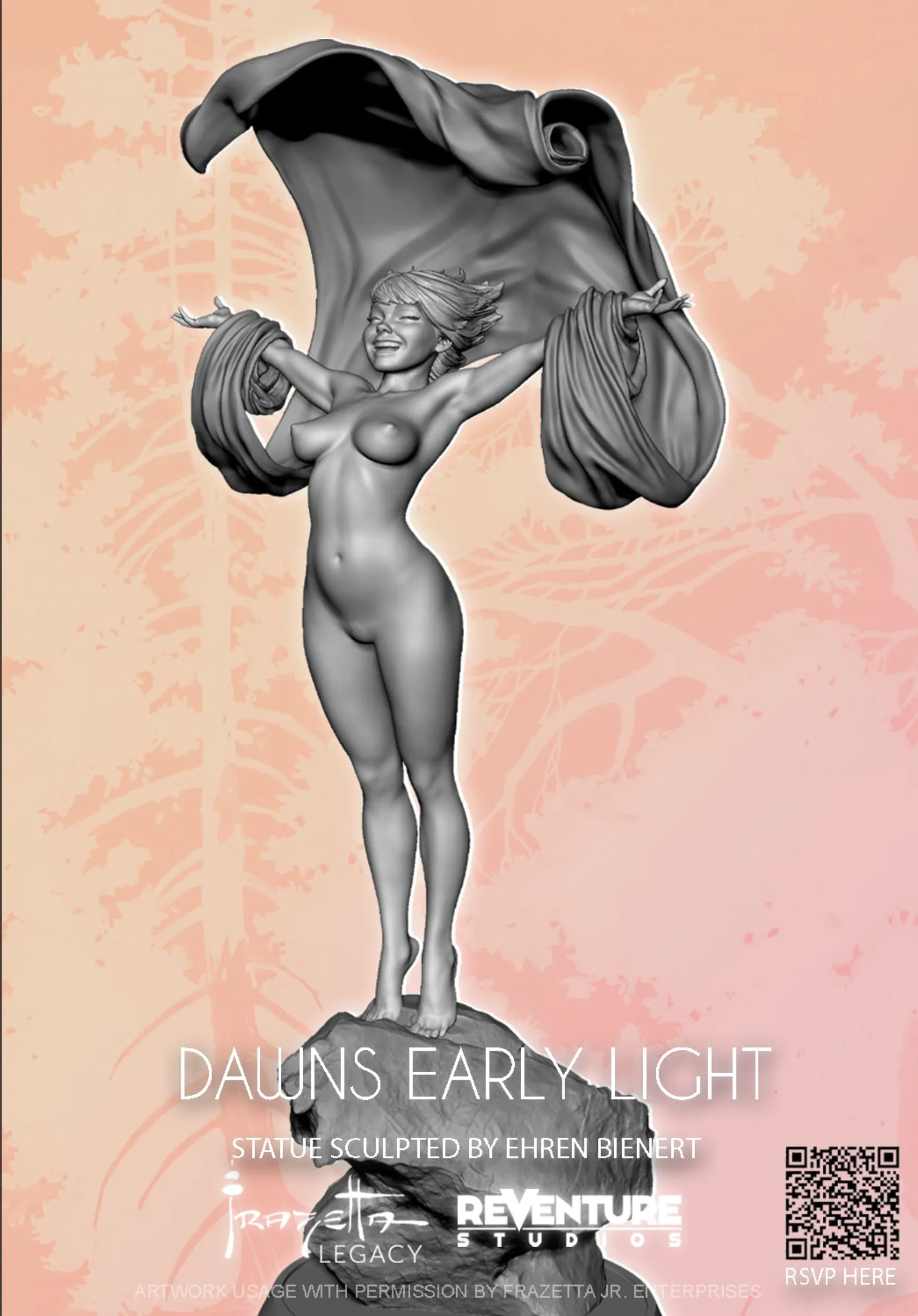 Frazetta Legacy - Dawns Early Light 1/4 Scale Statue Ethical Design