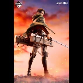 Chibi Sculpture Ichiban Kuji Attack on Titan I'll Take Down the Beast Titan - B Prize Levi Figure MASTERLISE