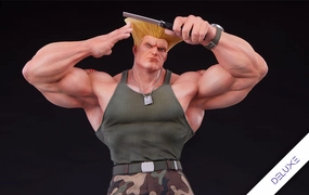 Street Fighter 6 - Guile 1/4 Scale Statue Deluxe Version Plastic Statue