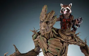 Normal Tier Big Budget Guardians Of The Galaxy: Rocket Raccoon & Groot 1/4 Statue by Gentle Giant
