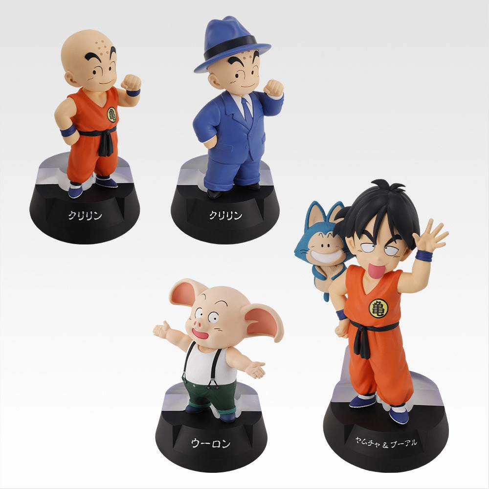 Ichiban Kuji Dragon Ball Assemble Collection Son Goku's Childhood - D Prize Krillin Oolong Yamcha and Puar Assemble Figure Passed Down