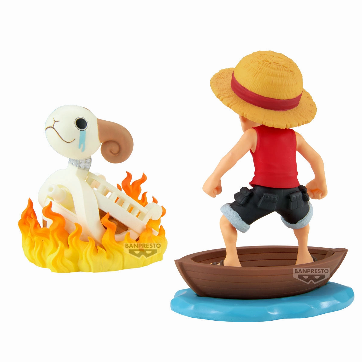 Electronic Toy Fall Decor Banpresto One Piece World Collectable Figure Log Stories Monkey.D.Luffy & Going Merry