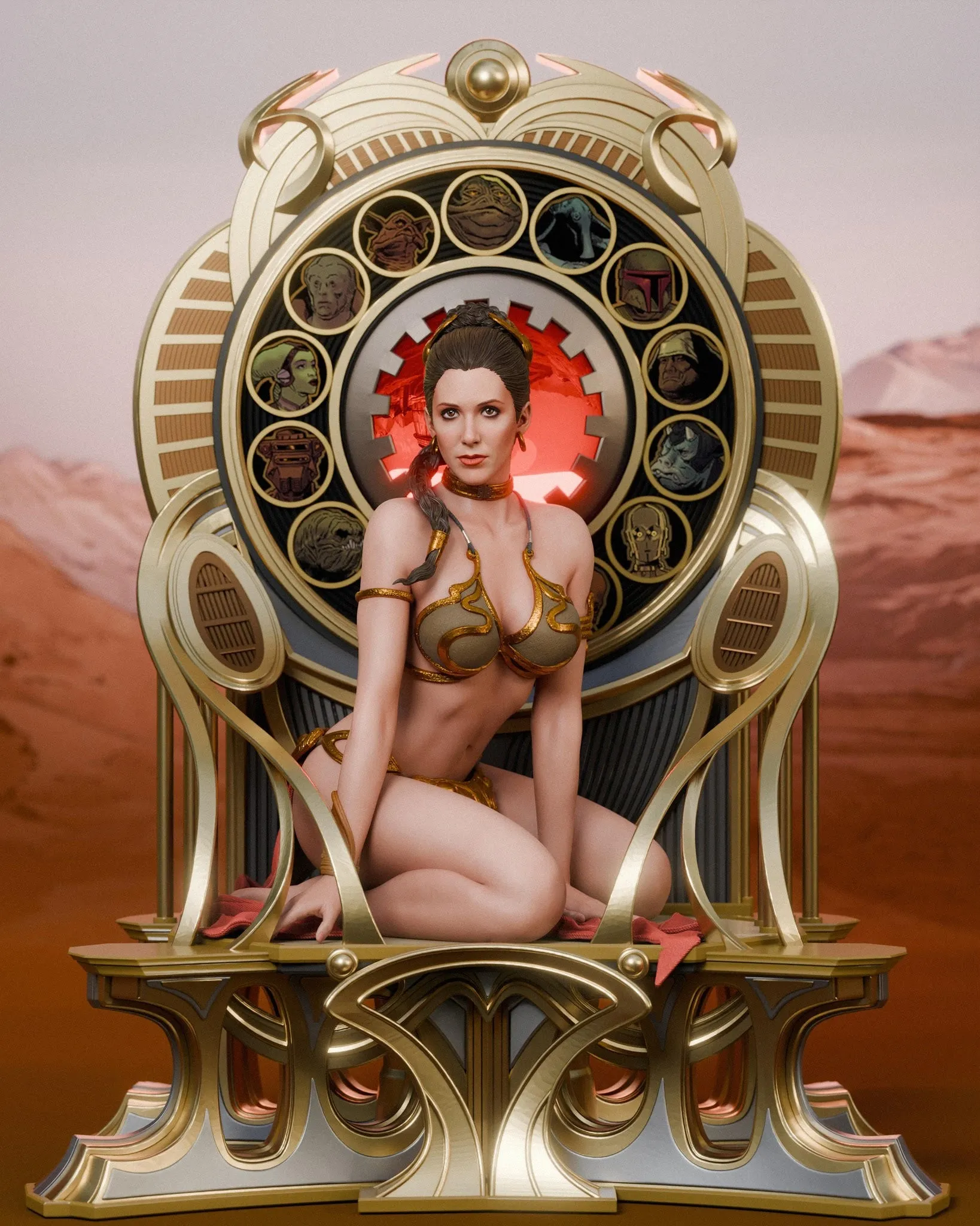 Amateur Status Huttslayer Leia 1/4 Scale Statue by Cincronize Labs