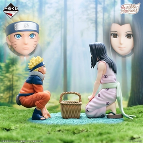 Vinyl Showcase Action Sculpture Ichiban Kuji Naruto Land of Waves - C Prize Revible Moment Naruto Uzumaki and Haku