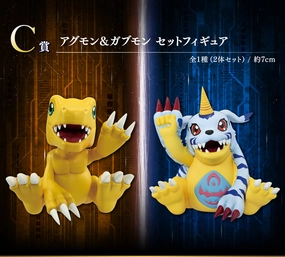 Character Model Ichiban Kuji Digimon Series Collision of Light and Darkness - C Prize Agumon and Gabumon Set Figure