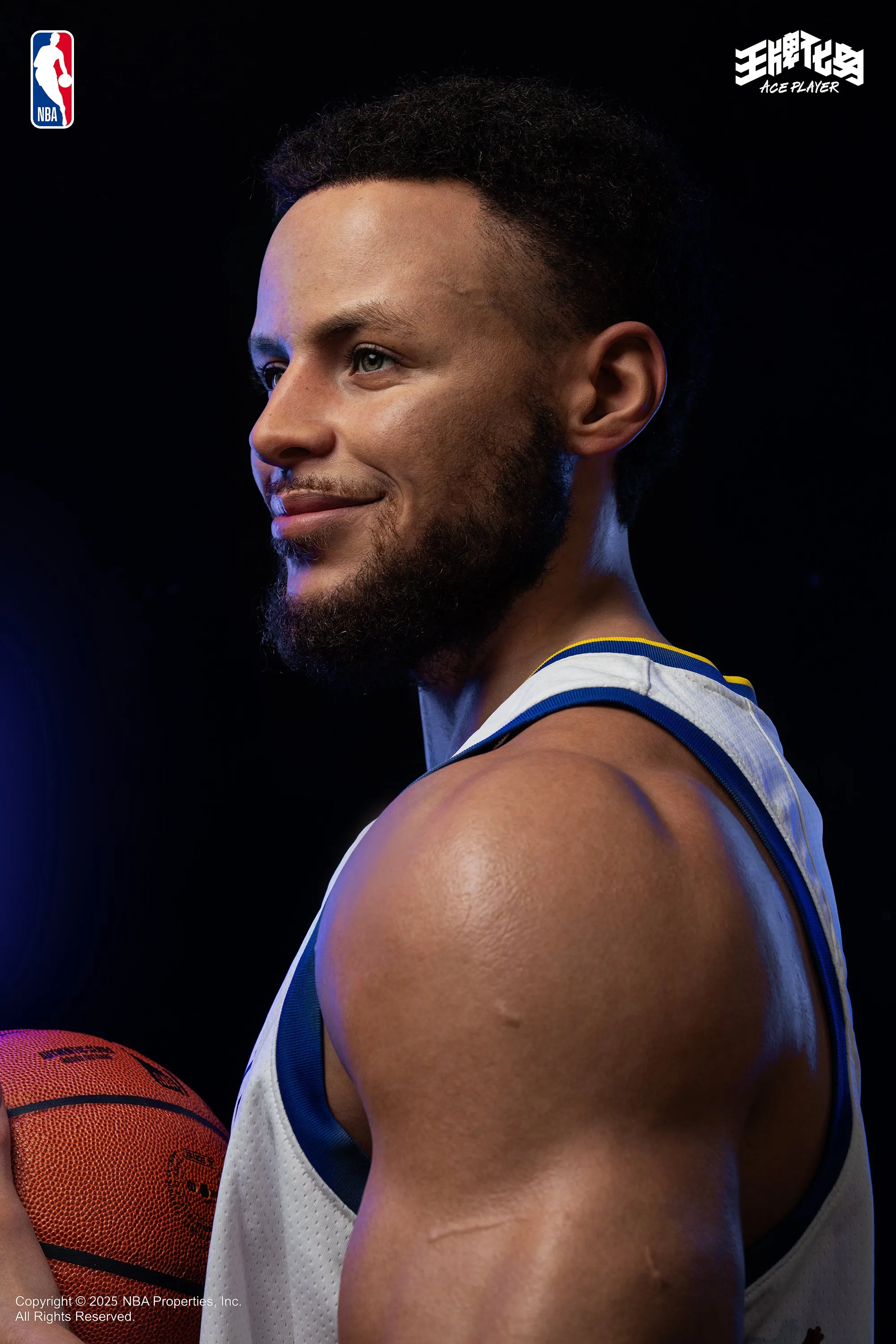 Virtual Festival Morality Meter Stephen Curry 1/1 Life-Size Silicone Bust