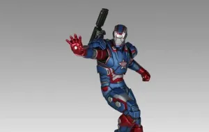 Beta Test Iron Man 3: Iron Patriot 1:4 Scale 18" Statue by Gentle Giant