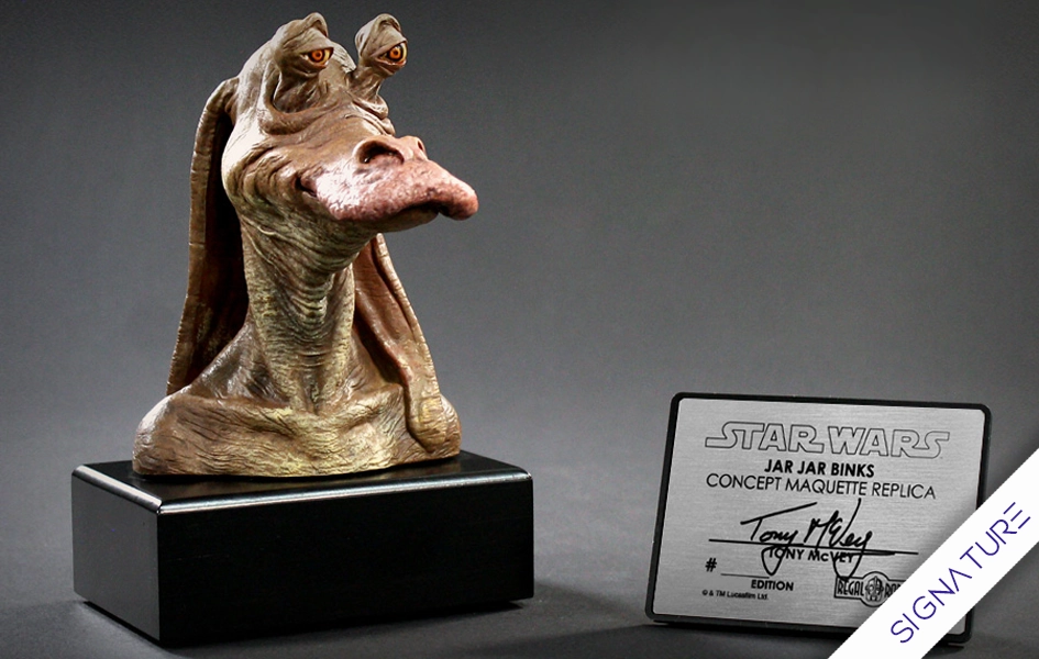 Robot Object Jar Jar Binks (Tony McVey Signature Edition) Concept Maquette Replica