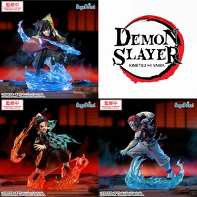 Modern Icon Demon Slayer Xross Link - Giyu Tomioka & Tanjiro Kamado & Akaza Mugen Castle Arc Complete Set of 3 [Pre-Order Feb 2026]