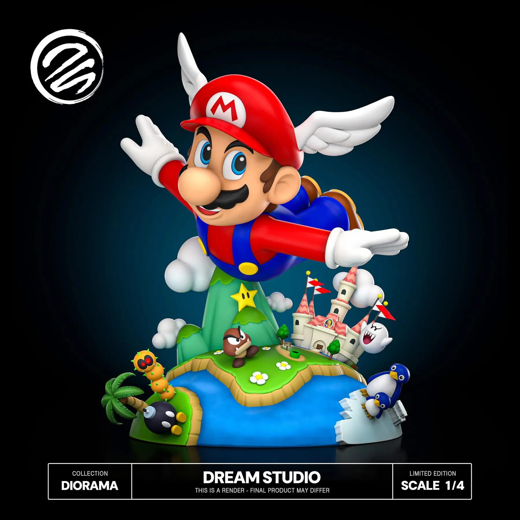 Super Mario 64 1/4 Scale Statue by Dream Studio Digital Download Achievement Hunting