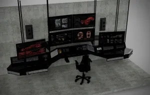 World Building Financial Backing Batman v. Superman (2016) - Computer Lab (Ultimate DX) 1/6 Scale Collectible