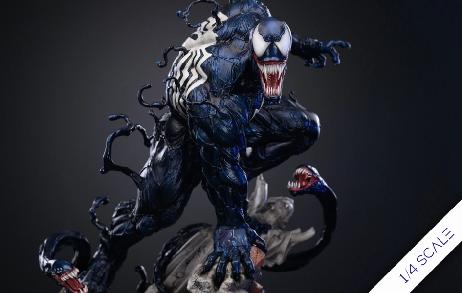 Hand Painted MQ059-Venom (Exclusive) 1/4 Scale Statue by Pin Jiang Iron Studio