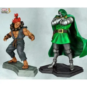 Cyberpunk Aesthetic Educational Program Marvel Vs. Capcom 3: 1:4 Scale Dr. Doom Vs. Akuma Statue 2 Pack