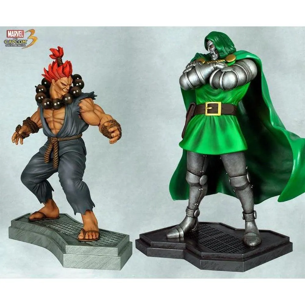 Cyberpunk Aesthetic Educational Program Marvel Vs. Capcom 3: 1:4 Scale Dr. Doom Vs. Akuma Statue 2 Pack