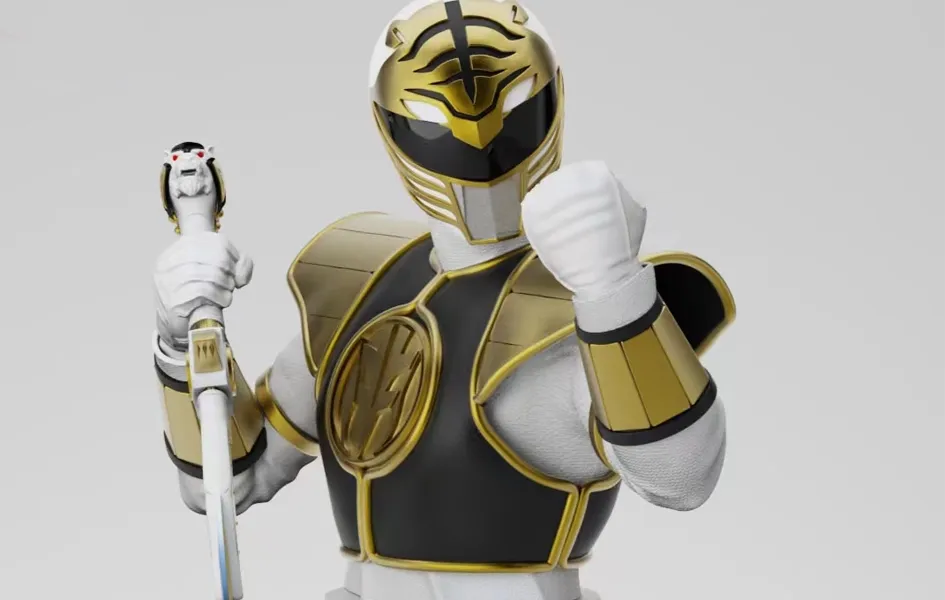 Epic Journey Mighty Morphin' Power Rangers - White Ranger Life-Size Bust