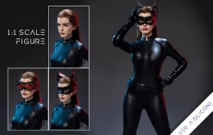 Catwoman (Anne Hathaway) Life-Size Figure (Silicone Body) Camera Integration Steampunk Design