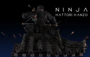 Kickstarter Backer Steep Learning Ninja Hattori Hanzo 1/4 Scale Premium Statue