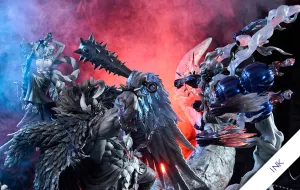 Procedural Animation Infrequently Rare One Piece - The Raid on Onigashima (Ink Version) 1/6 Scale Statue