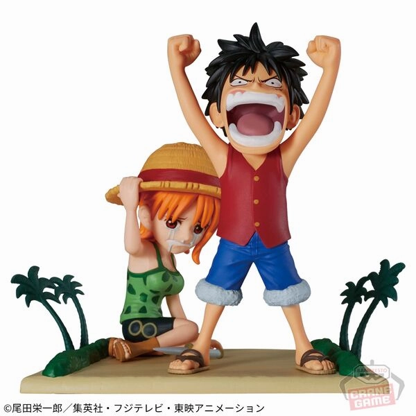 Military Vehicle One Piece Log Stories World Collectable Figure Monkey D. Luffy Nami