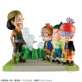 Miniature Product Anime Figure One Piece Log Stories World Collectable Figure Ninjin Piiman Tamanegi Usopp
