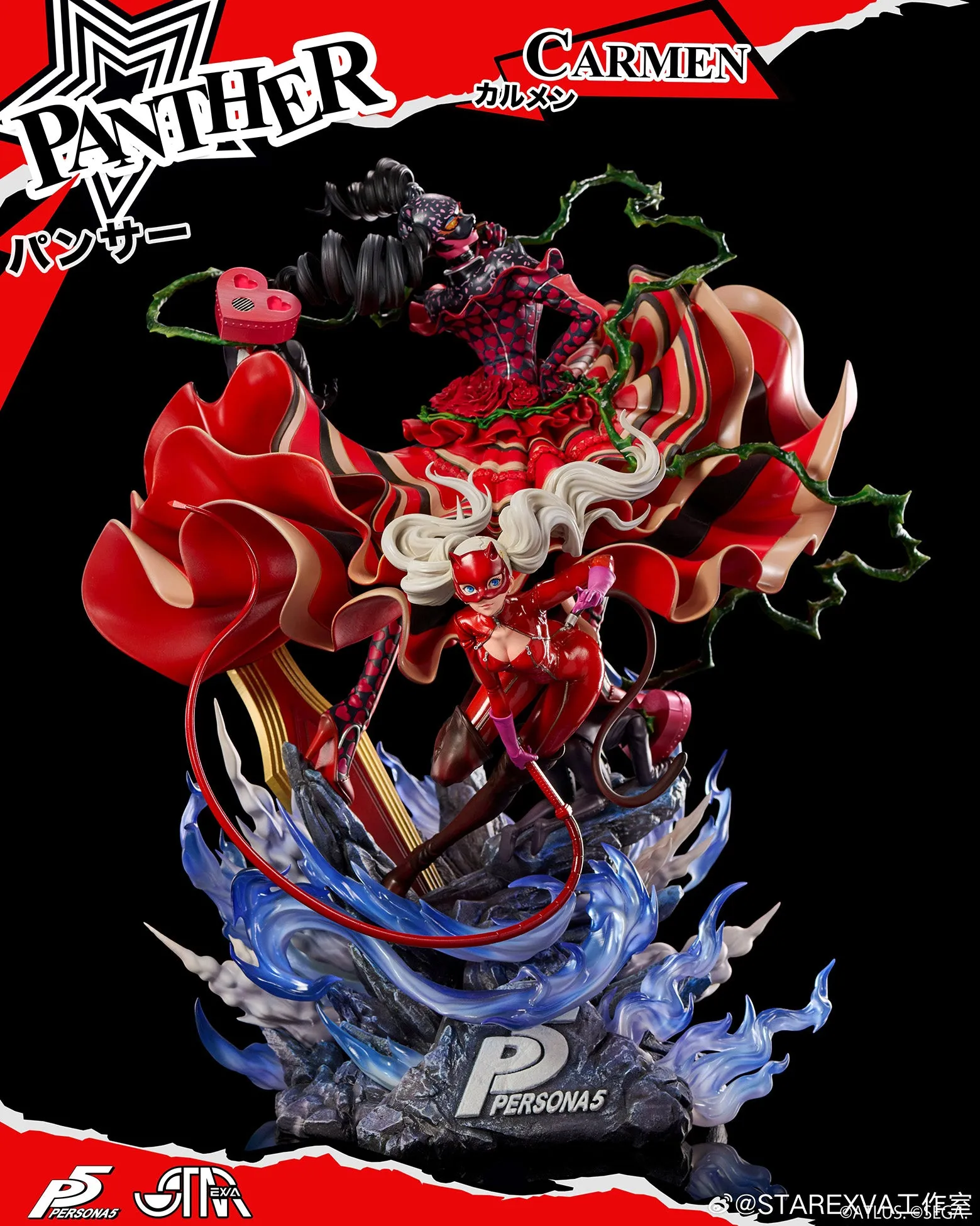 Fully Upgraded Partner Crossover Persona 5 - Panther (Ann Takamaki) with Carmen 1/6 Scale Statue