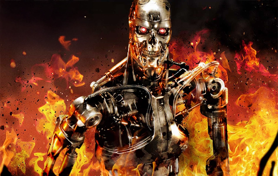 The Terminator - T-800 Endoskeleton (EX Version) 1/2 Scale Statue Fabric Figure Miniature Piece
